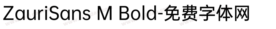 ZauriSans M Bold字体转换